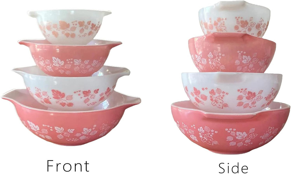 4Pcs Display Stands for Pyrex Mixed Cinderella Bowls, Stacker Stacking Rings for
