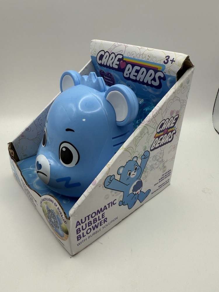 Care Bears Grumpy Bear Automatic Bubble Blower w/ Solution New In Box