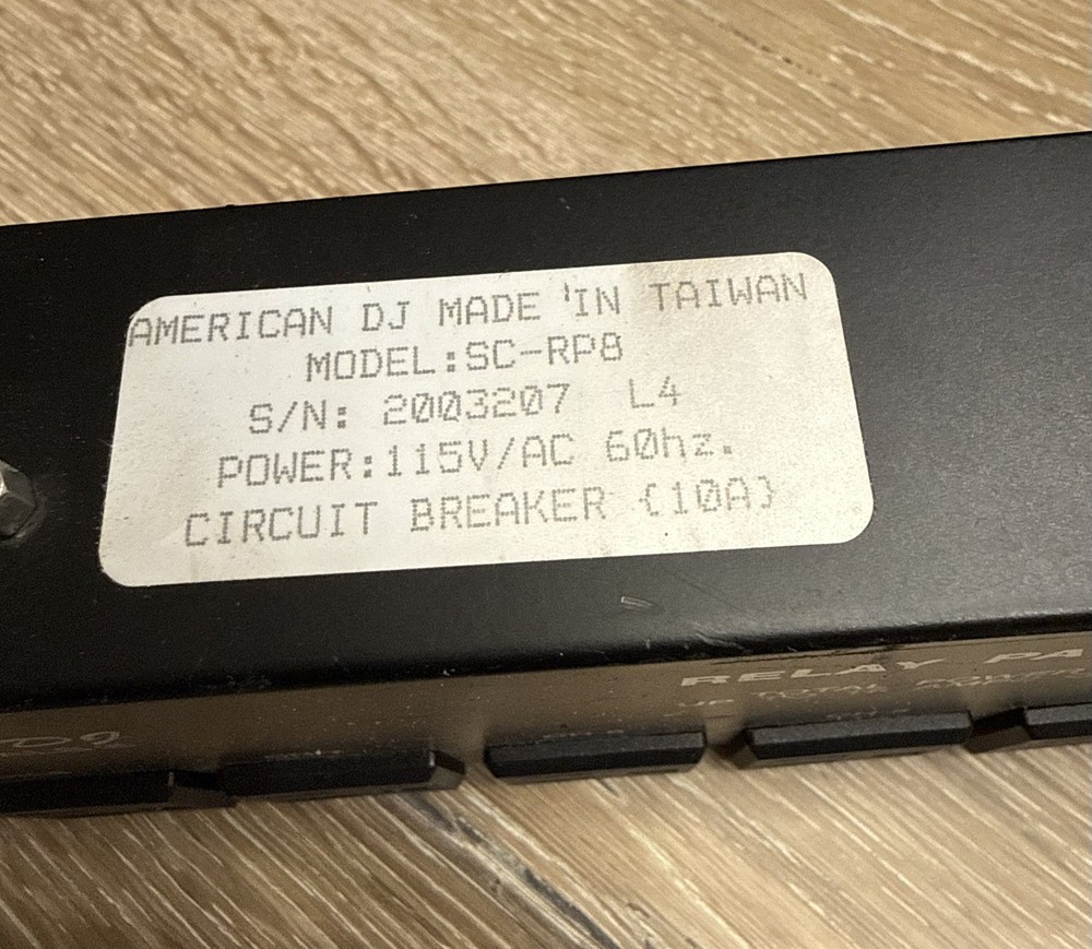 American DJ Relay Pack Model RP-8