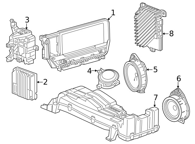 Genuine GM Inst Panel Speaker 87825443