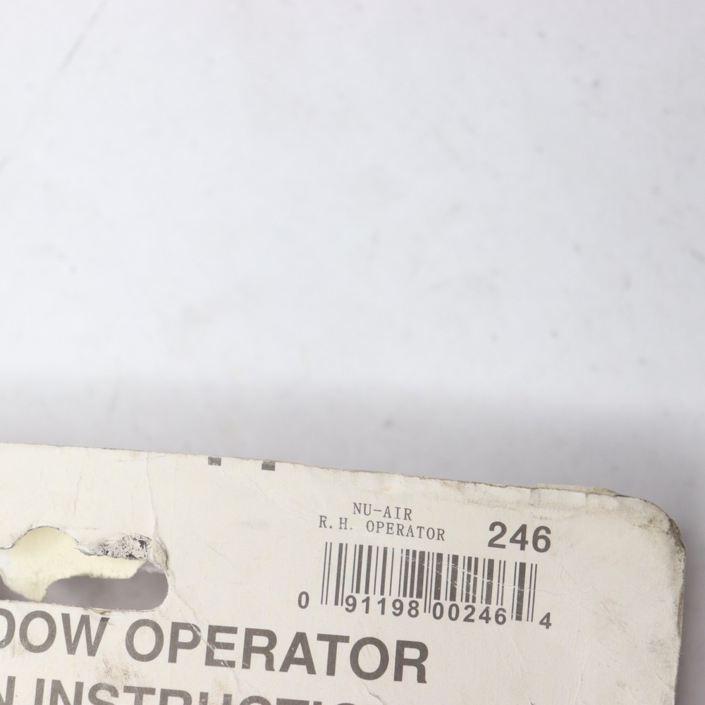 Barton Kramer Right Hand Window Operator Silver 5-1/4" 246 - Missing Handle