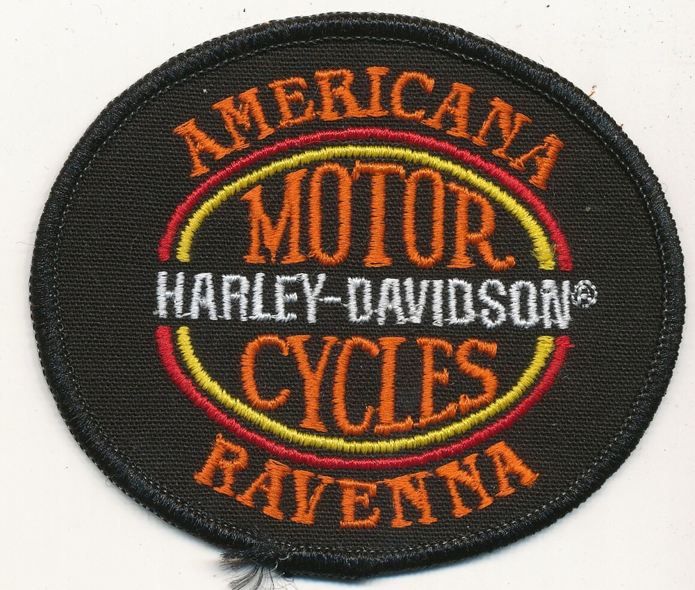 Harley-Davidson Motorcycles Ravenna authorized patch 1980s