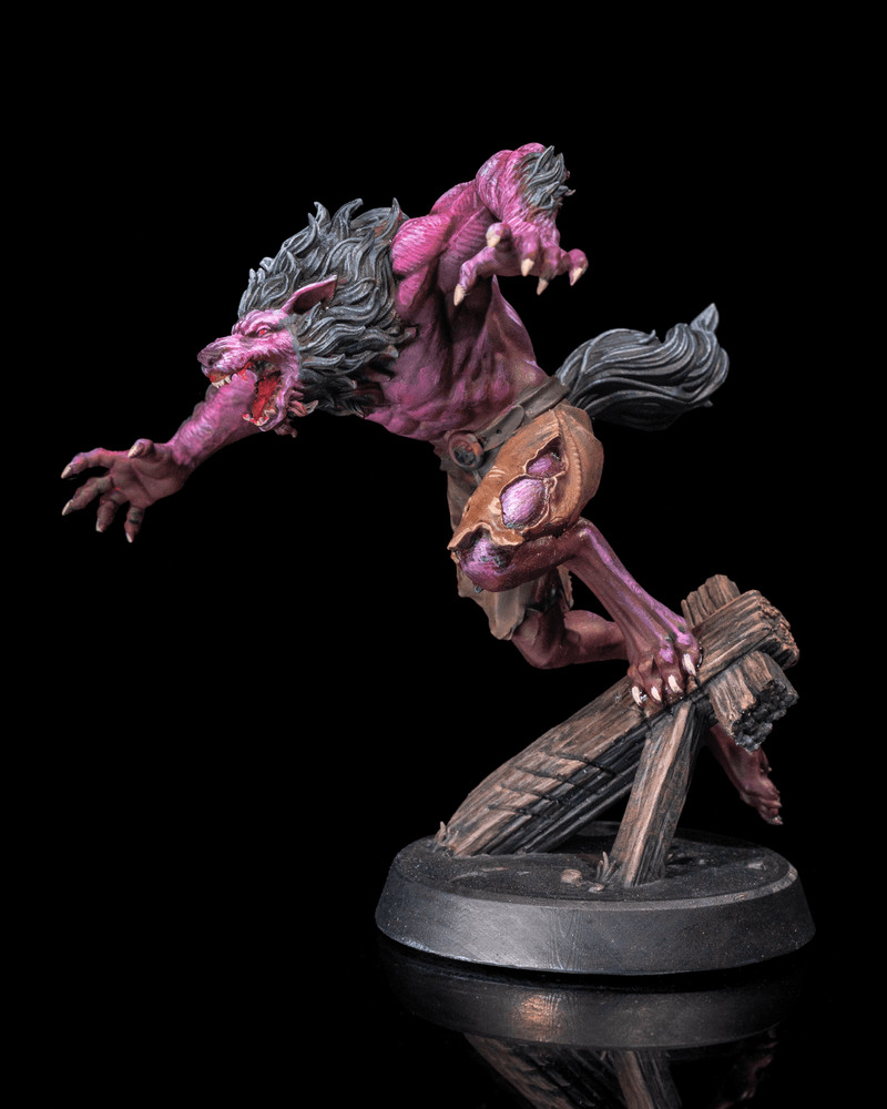 DnD Werewolf Arnou Strahd Miniature 32mm Scale