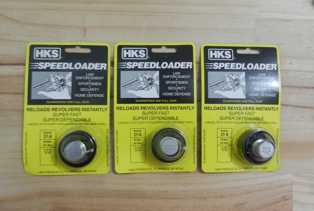 HKS Speedloader;  27-A;  6-Shot;  38 Spec 357 Mag;  3 Pack;   Fast & Dependable