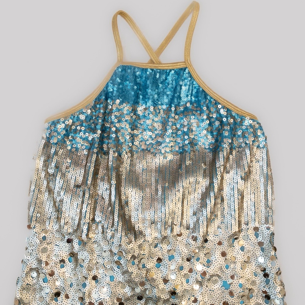 Sparkly mini dress dance costume