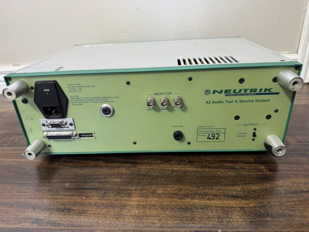 NEUTRIK A2 AUDIO MEASUREMENT SYSTEM / AUDIO ANALYZER (IRC27)