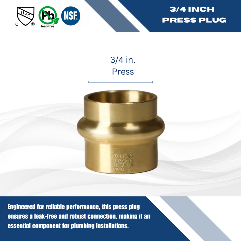 XFITTING 10 Pack 3/4" Press Plug