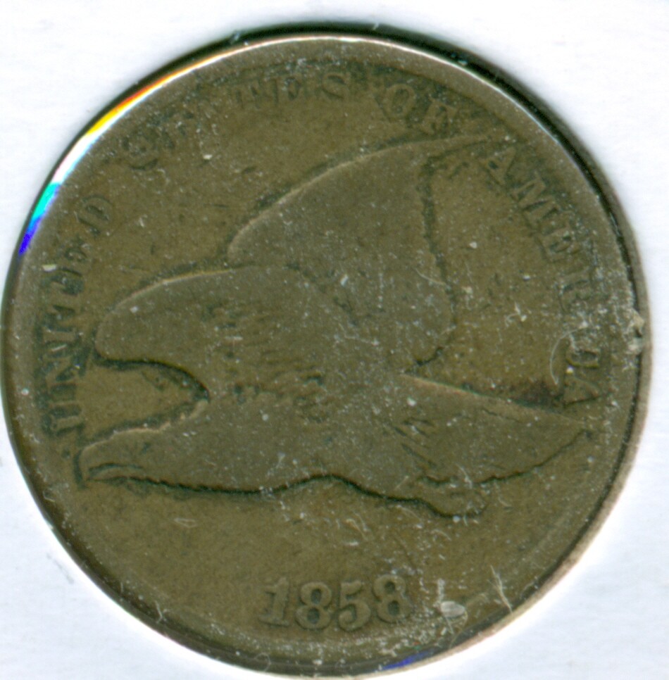 1858 SL FLYING EAGLE CENT, GOOD, GREAT PRICE!