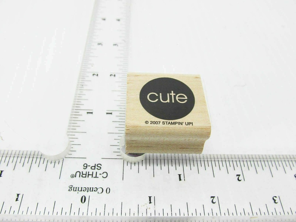 Inner Circle Says Cute Rubber Stamp - Stamp Set E77
