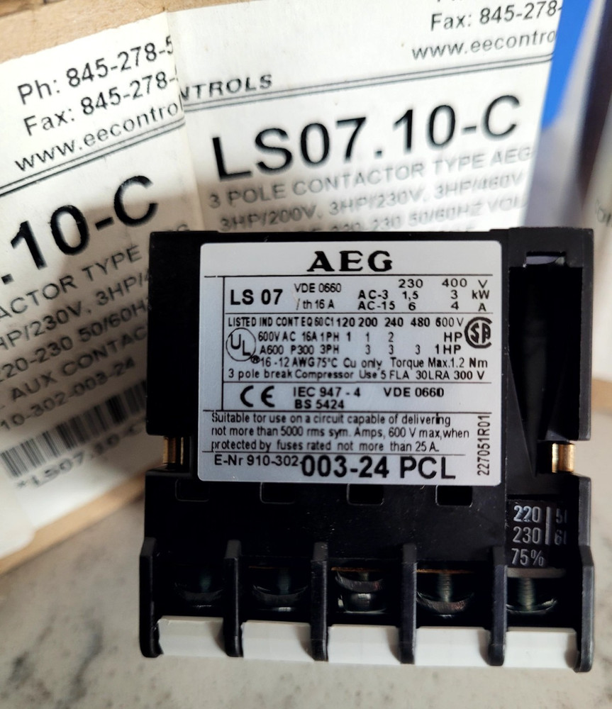 EE Controls LS07.10-C Solid State Overload/Relay