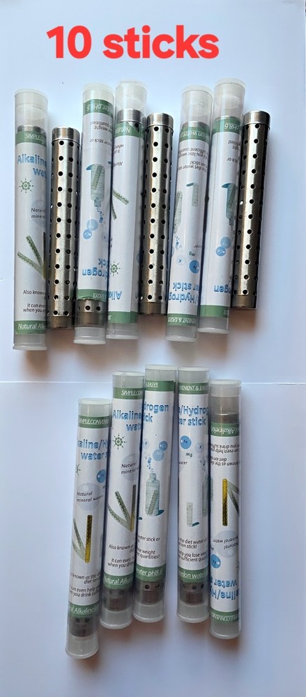 Alkaline Stick Hydrogen Portable Water Ionizer pH 10 pieces!