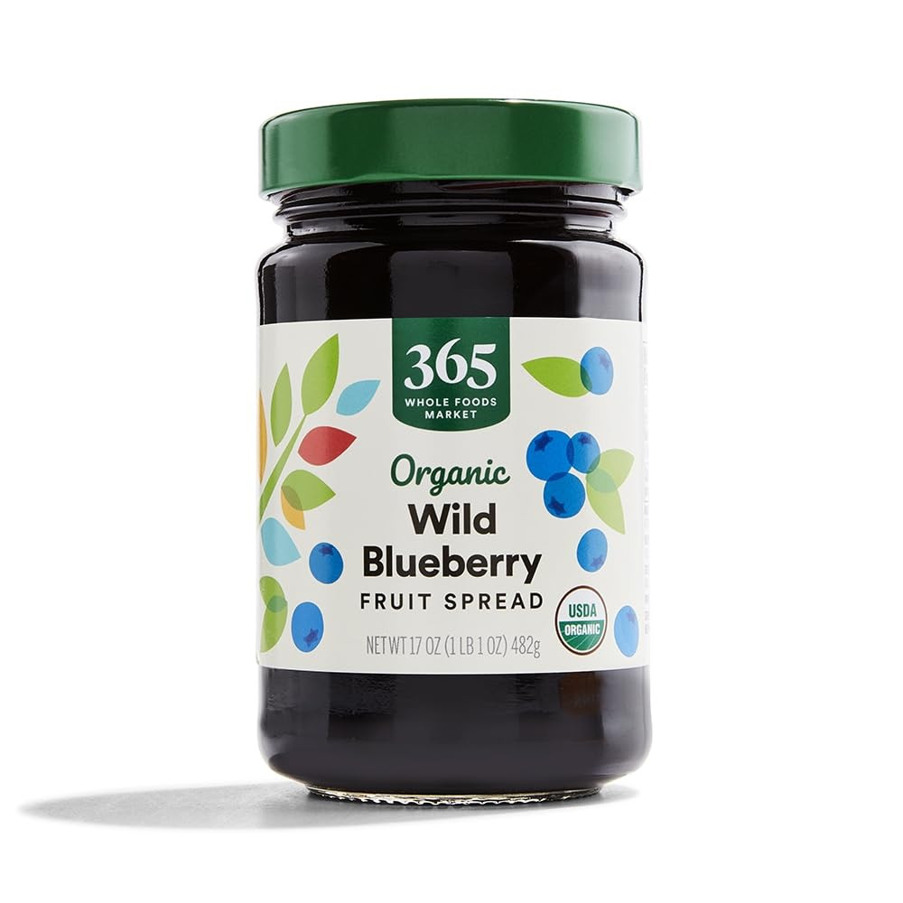 , Organic Wild Blueberry Fruit Spread, 17 Ounce