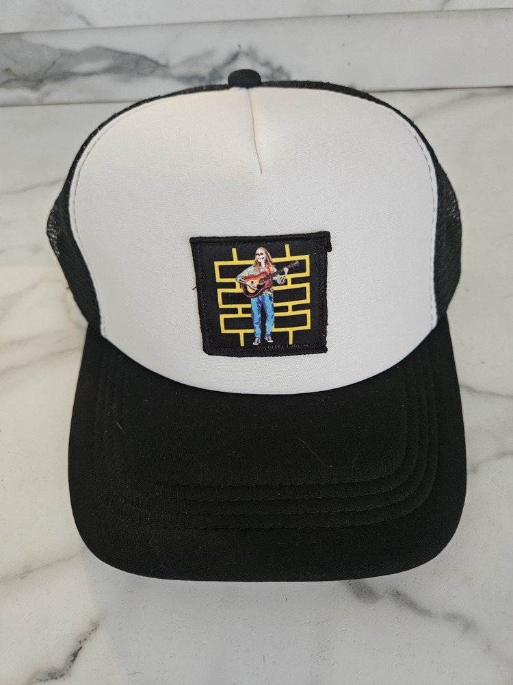 Billy Strings "BS Dead" Trucker Hat.. Black & White Mesh w/ Snapback