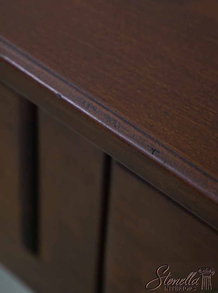 LF70575: Bench Made Cherry Chippendale 2 Drawer Sofa Table