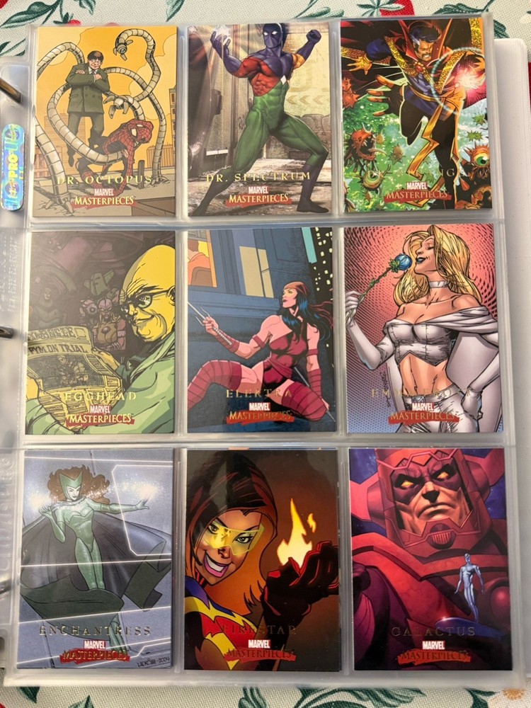 2008 MARVEL MASTERPIECES series 2 Complete Base Set 1-90 Skybox.