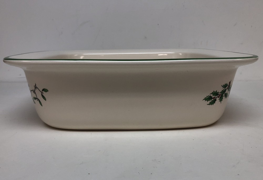 Spode Christmas Tree 10" Square Rim Baking Dish In Box