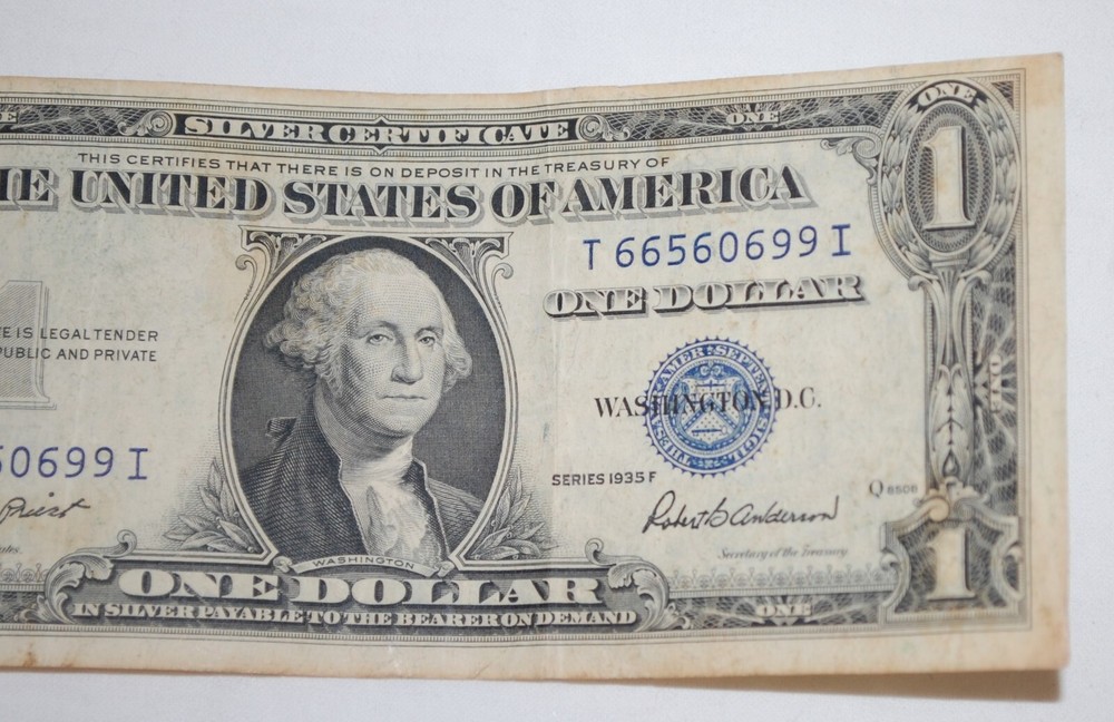 1935-F $1 Silver Certificate Circulated