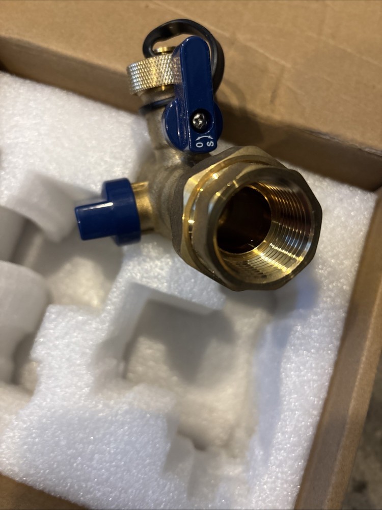 Tankless Water Heater Isolation Valve Twhk04t 3/4” Ips Brass Cold Valve Only
