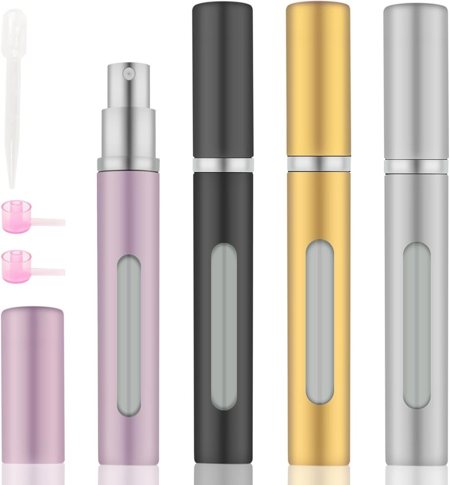 4pcs Mini Perfume Travel Bottle, Atomiser Refillable, 5ML Spray...