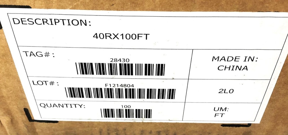 Peer Roller Chain 40R X 100FT NOS
