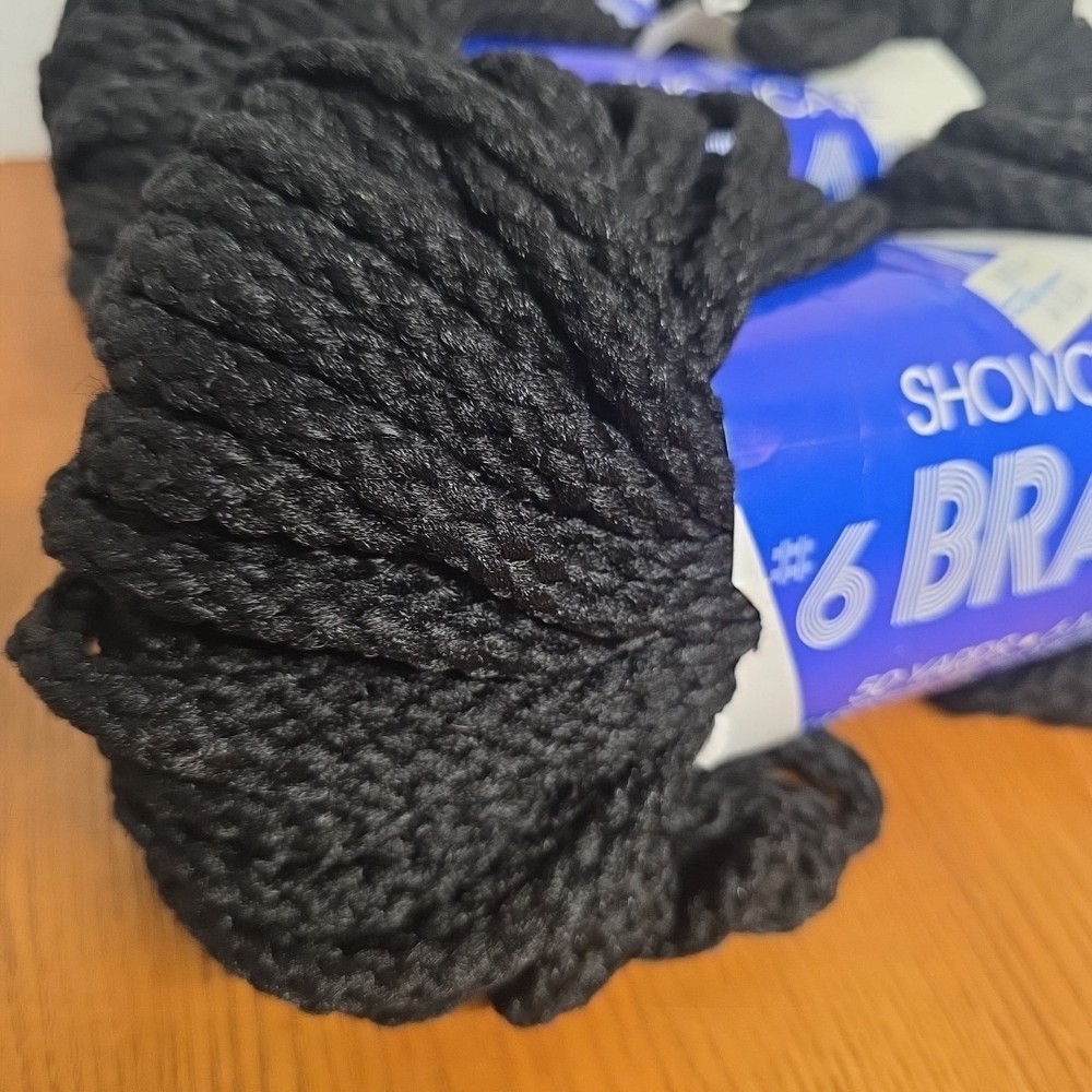 3 Showcase #6 Braid 50 Yards 6 MM Polyolefin Black