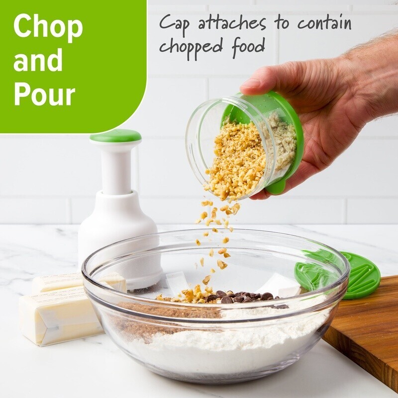 Fresh Food Chopper One Touch Rotating Blade Easy Use Kitchen Chopping Tool