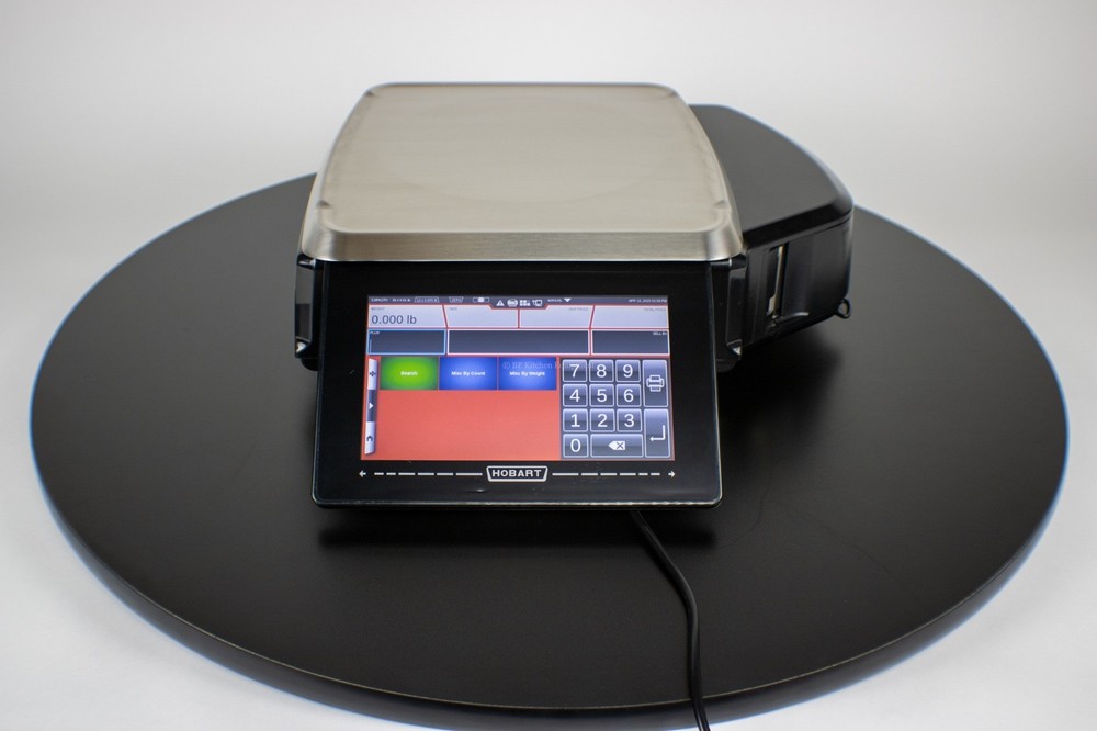 Hobart HTi Scale With Printer, Used Operator Screen & 7" Customer Display