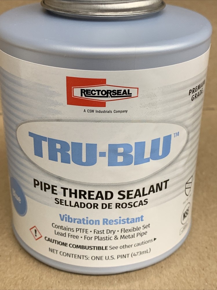 Rectorseal Tru-Blu Blue Pipe Thread Sealant - Pint