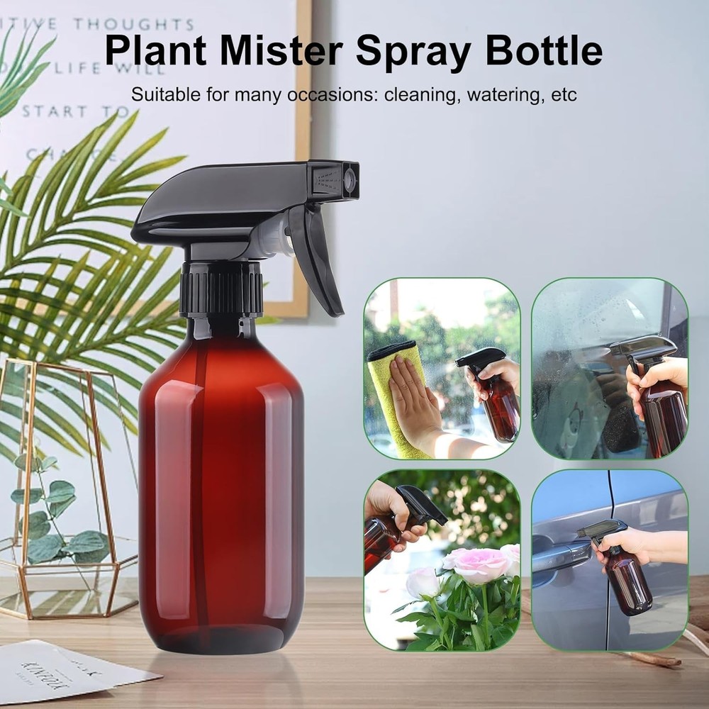 Lightweight 10oz Refillable Spray Bottles - Adjustable Nozzle for Everyday Use