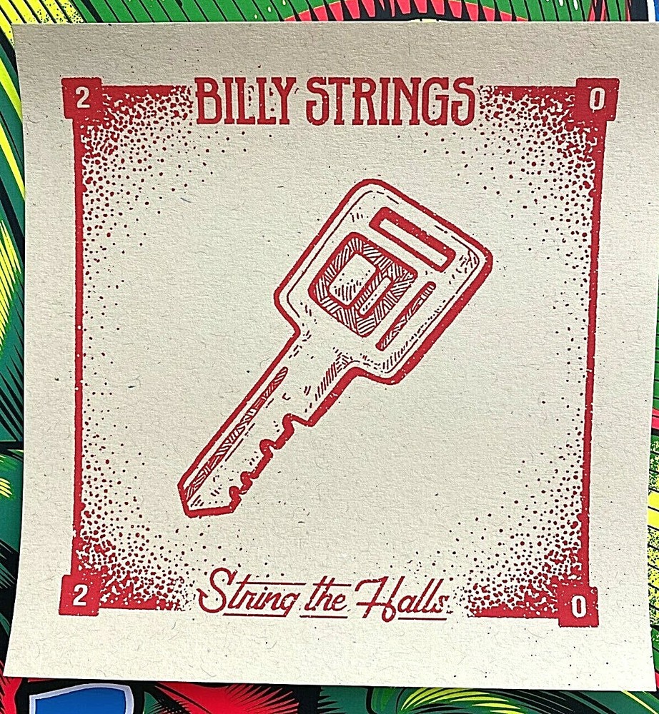 BILLY STRINGS KEY "String The Halls" DEC 2020 Screen Original Mini Print Poster