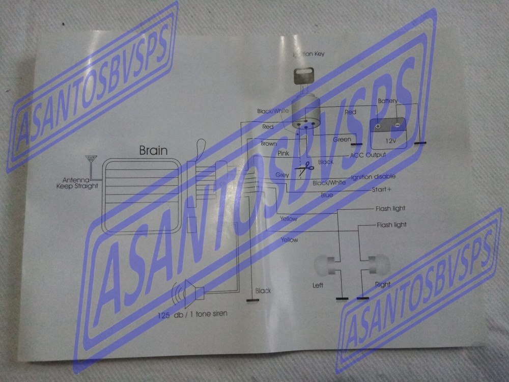 Motorcycle security alarm system SPY LM210A