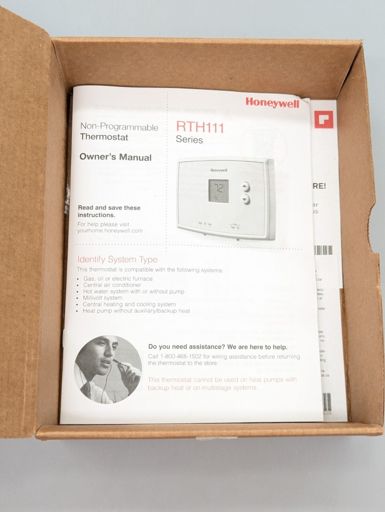 Honeywell RTH111B1024 Digital Non-Programmable Thermostat
