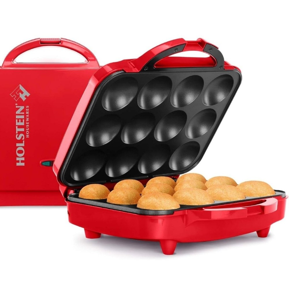 12 Cup Cupcake Maker Nonstick Muffin Maker Red Baking Machine