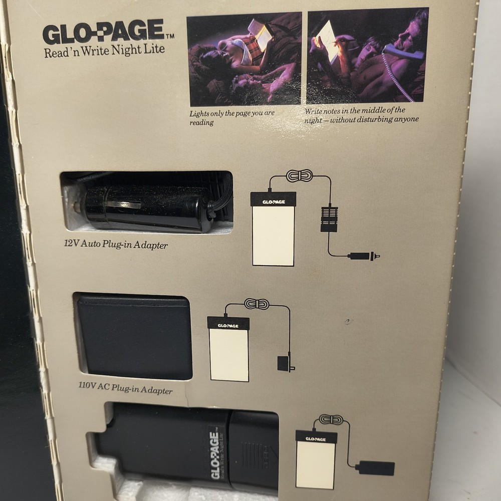 Glo-Page Read n Write Night Light Illuminate Only Your Page Complete Tested Work