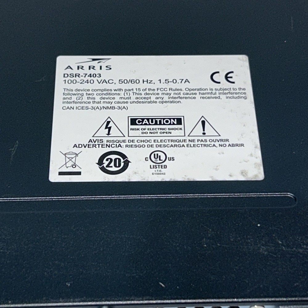ARRIS DSR-7403 COMMERCIAL INTEGRATED SATELLITE RECEIVER/TRANSCODER
