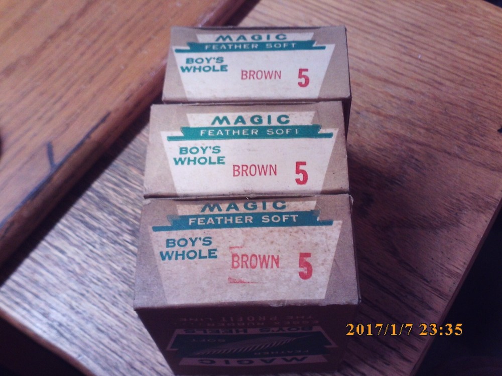 NOS Magic Feather Boys Heeels Brown
