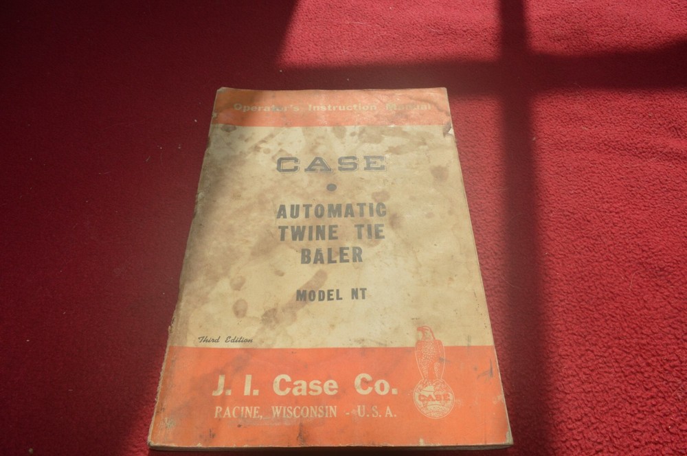 Case Tractor NT Twine Tie Baler Operator's Manual AMIL15