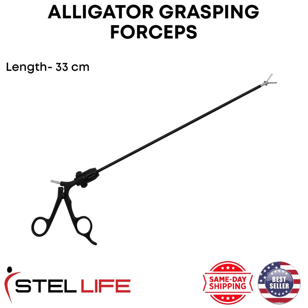 Alligator Grasping Forceps Laparoscopic 33cm Instruments Surgical Instrument