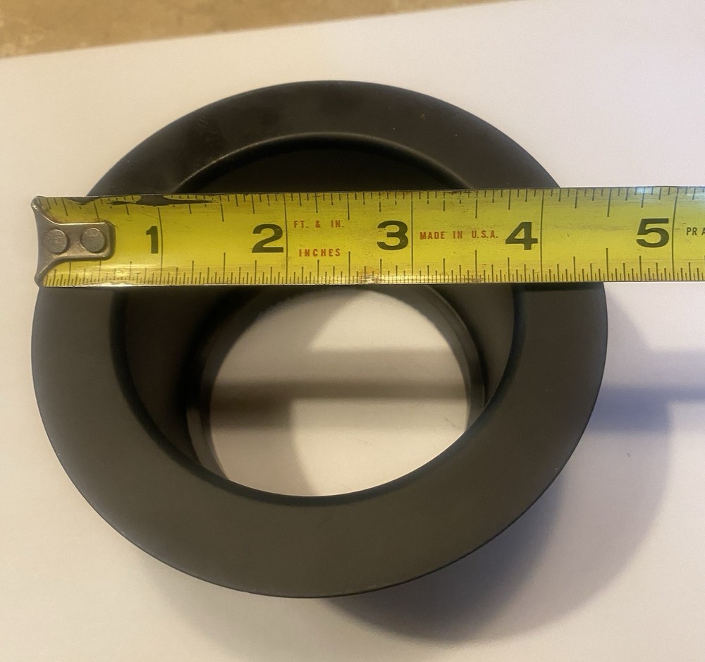 Garbage Disposal Sink Flange, EZ Mount Style, Black, Metal