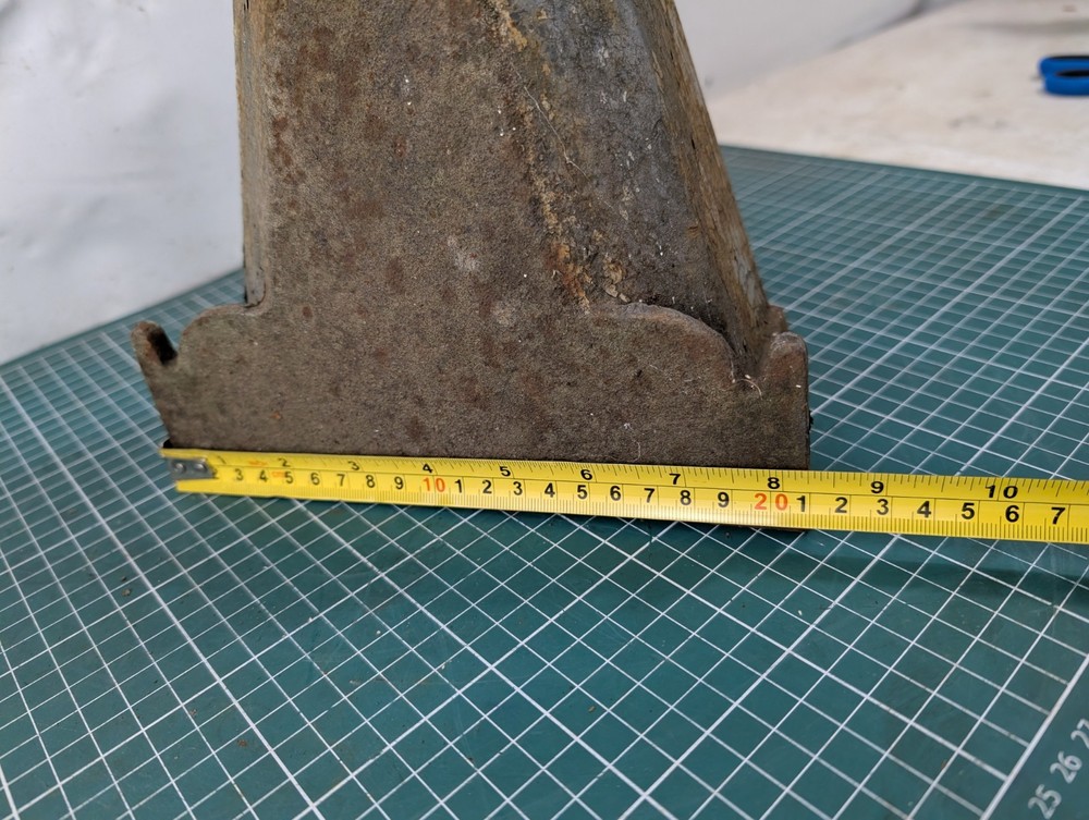 Vintage Cast Iron Gutter Rain Water Hopper / Planter Angular