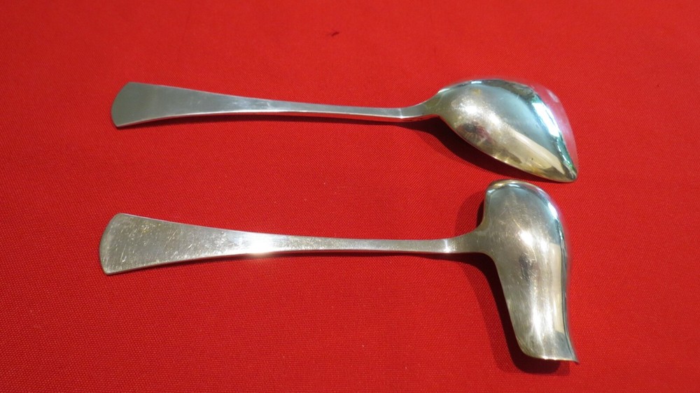 800 Silver Heavy Serving Spoon and Ladle