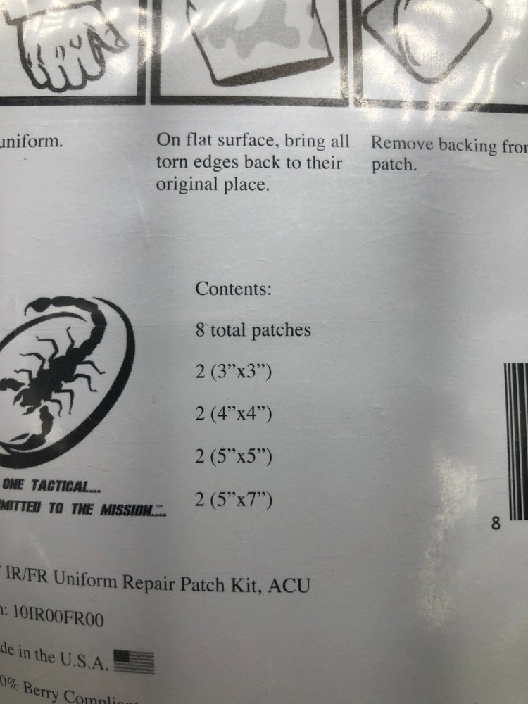 SOT Armed Forces Uniform Repair Kit - (8 pcs in Package )
