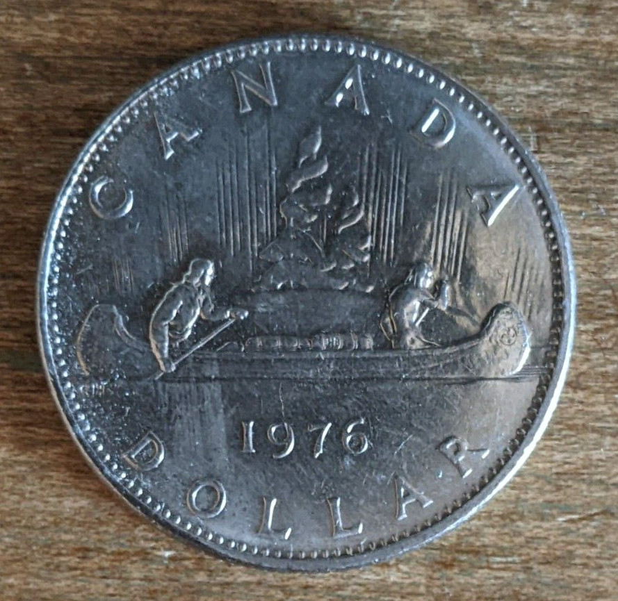 CANADA ONE NICKEL DOLLAR 1976 BU