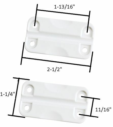 2 Pack Aftermarket Plastic Replacement Hinges for Igloo Cooler includes Screws