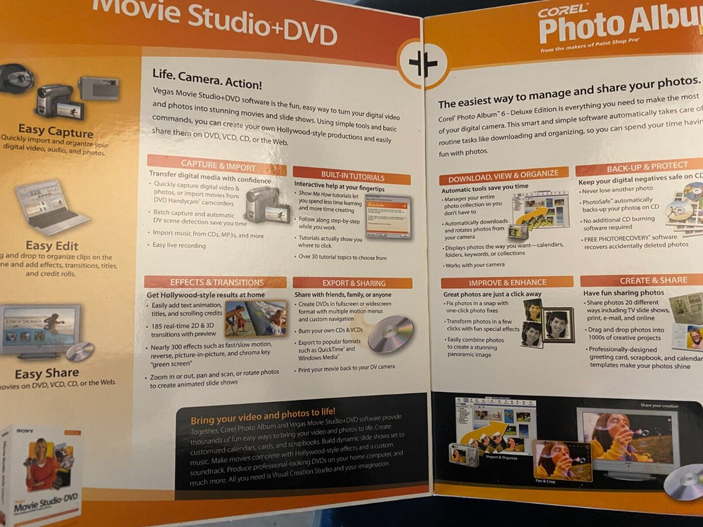 Sony Corel Visual Creation Studio SOFTWARE BRAND NEW FREE SHIPPING!!