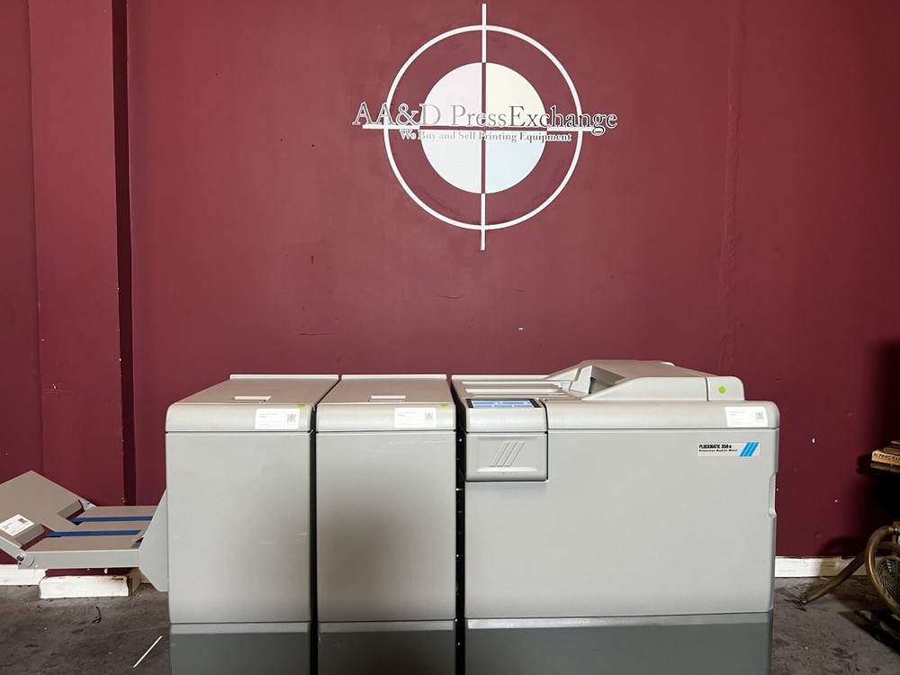 31k Meter Plockmatic 350e Bookletmaker Stitch/Fold/Square Back/Trim !Video!