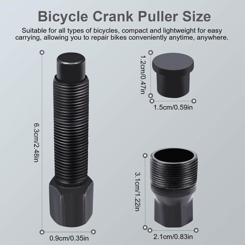LBOKLING Crank Puller, Bike Removal Tool, Puller Standard, Black