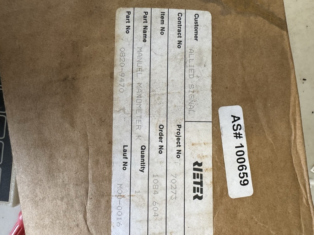 Rieter 0820-9470 Manometer