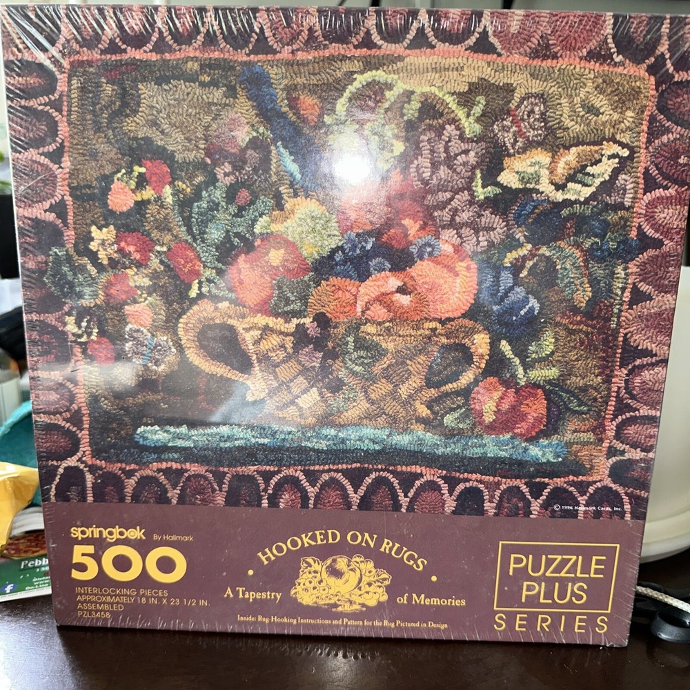 HOOKED ON RUGS 500 PIECE PUZZLE PLUS SERIES