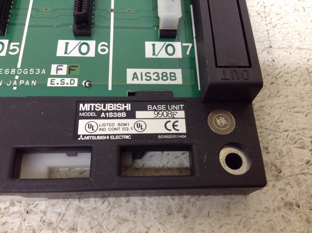 Mitsubishi Melsec A1S38B Rack Chassis Base Unit (TBI)